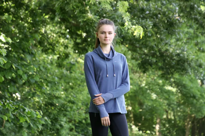 Hy Equestrian Synergy Cowl Neck Top - Riviera-2